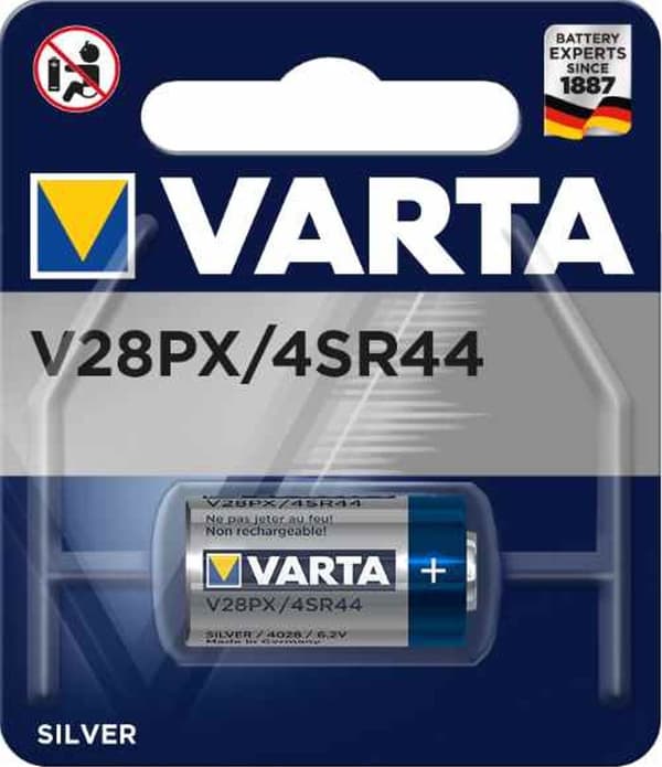 VARTA sølv batteri V28PX / 4SR44