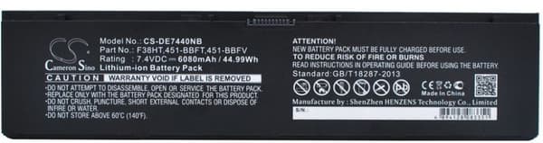 Batteri til Dell Latitude 14 7000 mfl