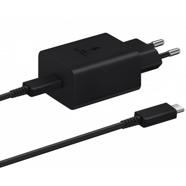 Samsung 45W PD USB-C reiselader med USB-C-kabel - Svart Sort