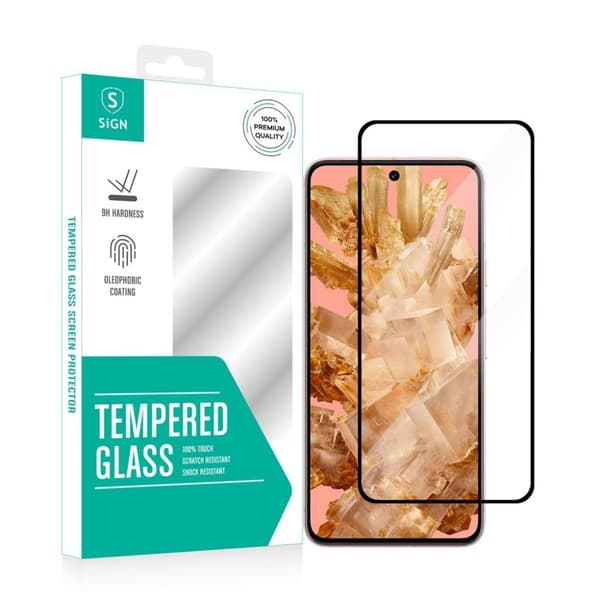SiGN 2.5D skjermbeskytter i herdet glass for Google Pixel 8