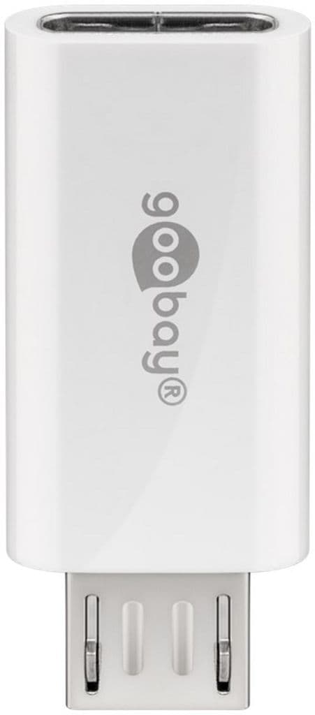 Goobay Micro-USB til USB-C OTG adapter - Hvid