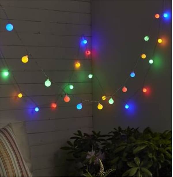 LED lysstreng BERRY / 50 LED / 7,35 M / udendørs brug / IP44 / Multi Transparent