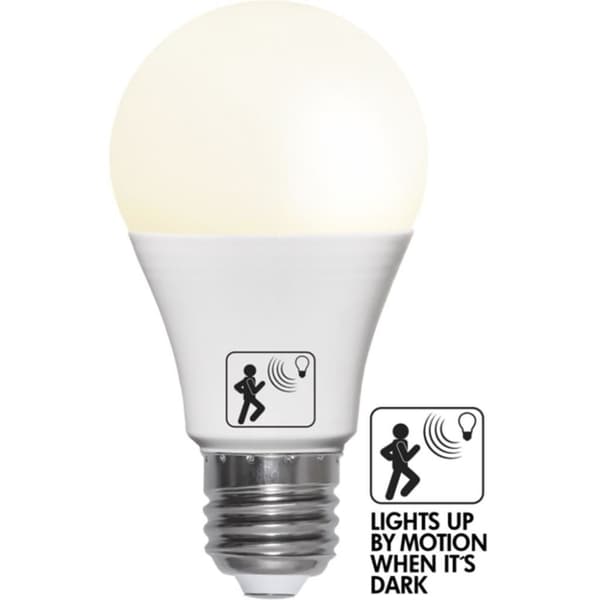 LED lampe E27 A60 sensor 4,8W 2700K 470 lumen