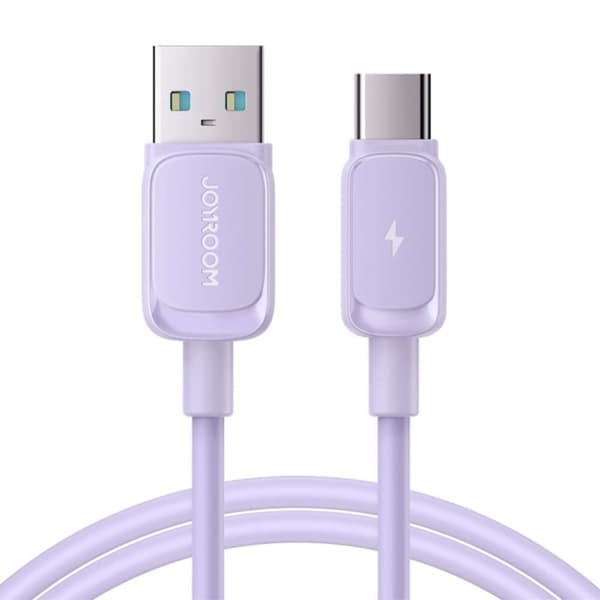 Joyroom USB-A til USB-C hurtigopladningskabel, 3A, 1,2 m - lilla
