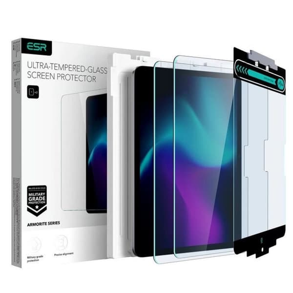 ESR iPad Pro 13" 2024 Armorite skjermbeskytter i herdet glass, 2-pakning