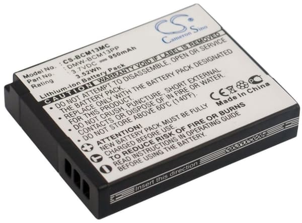 Batteri til DMW-BCM13 erstatningsbatteri