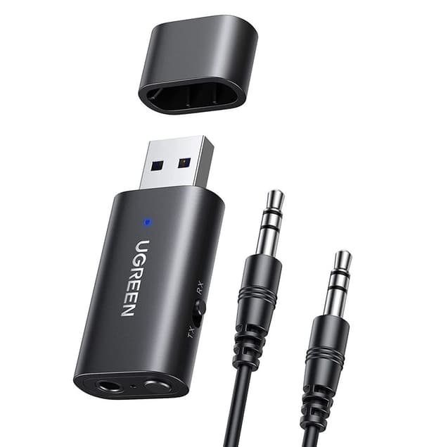 Ugreen Bluetooth-mottagare & sändare + AUX 3,5 mm