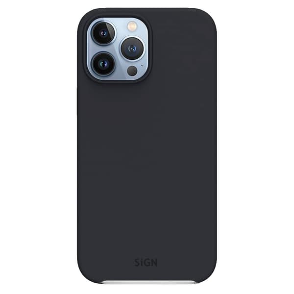 SiGN Liquid Silikone Cover til iPhone 13 Pro Max - Sort