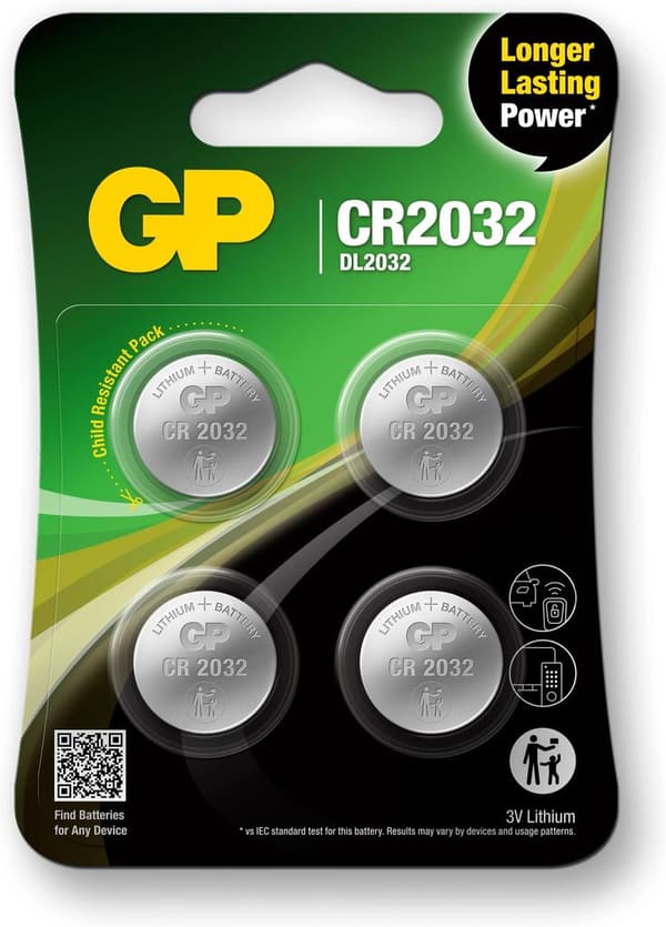 CR2032 4-pak GP