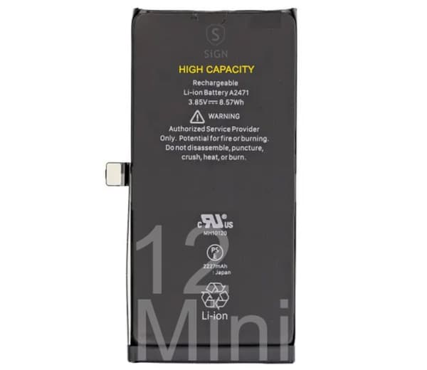 iPhone 12 Mini højkapacitetsbatteri - 2460mAh