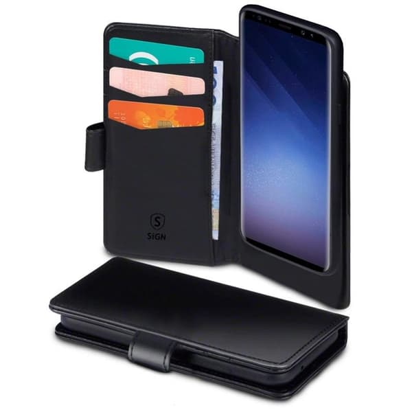 SiGN Wallet etui til Samsung Galaxy S22 Plus - Sort
