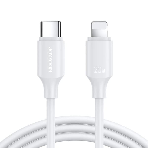 Joyroom USB-C til Lightning ladekabel, 20W, 1M - Hvid