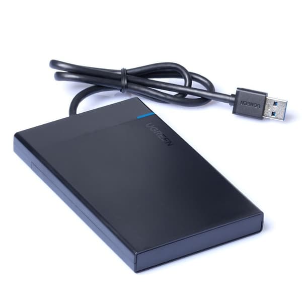 Ugreen Adapterhus til SATA 2.5" USB 3.0 diskdrev - Sort Sort