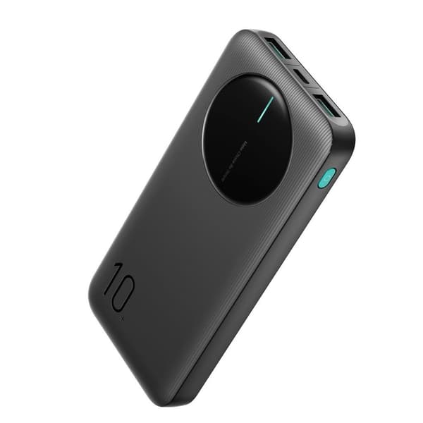 Joyroom 10000mAh LED Powerbank 2.4A USB-C & USB-A - Svart