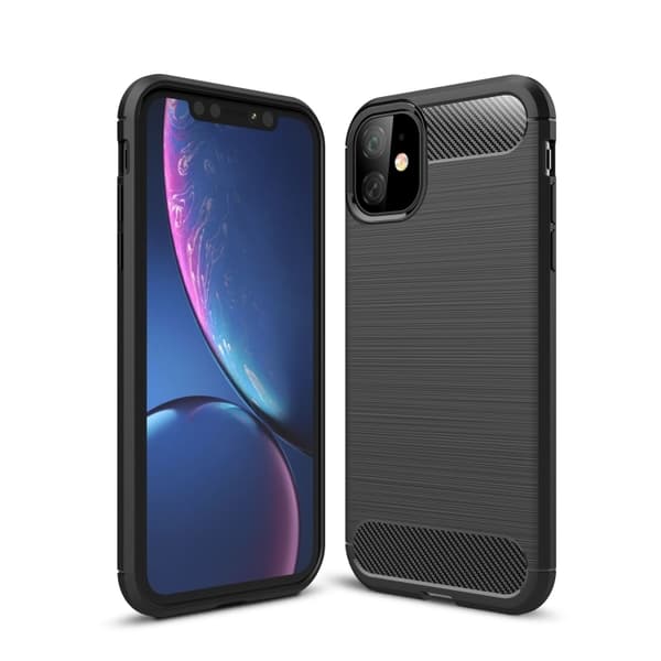 SiGN Carbon Fiber Deksel til iPhone 11 - Svart