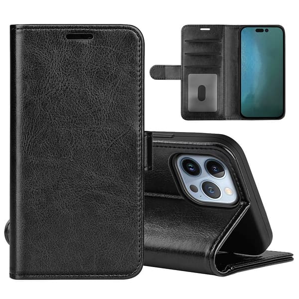 SiGN Wallet kotelo iPhone 14 Pro Maxille - musta
