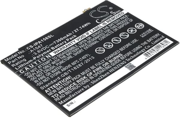 Batteri til Apple iPad Air 2 osv
