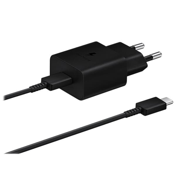 Samsung USB-C Hurtigoplader & USB-C kabel, 15W - Sort Sort