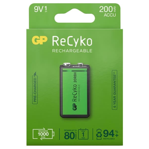9V Recyko GP Recyko 200mAh NI-MH