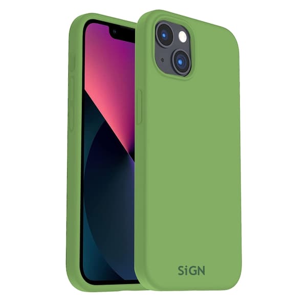 SiGN Liquid Silikone Cover til iPhone 14 Plus - Jade Grøn
