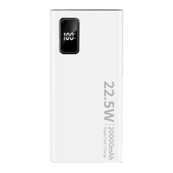 SiGN Super Powerbank 20000mAh, 22,5W - Hvit