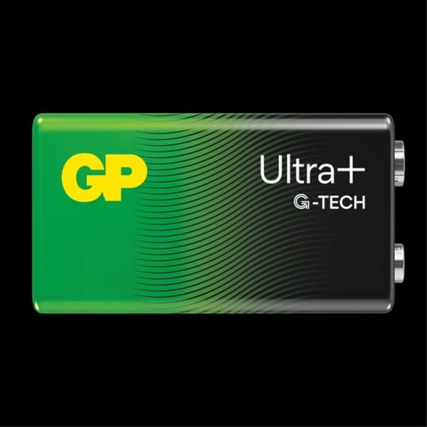 GP Ultra Plus Alkaline 9V batteri, 1604AUP/6LF22, 1-pak