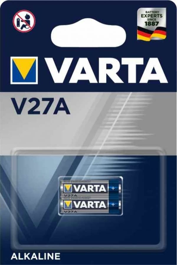 VARTA Alkaline Special Battery V27A / LR27, 12V, 2-pak