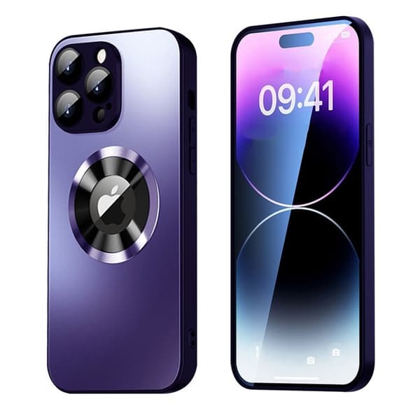 SiGN Magnetic Cover iPhone 15 Pro med linsebeskyttelse og logovisning - Lilla