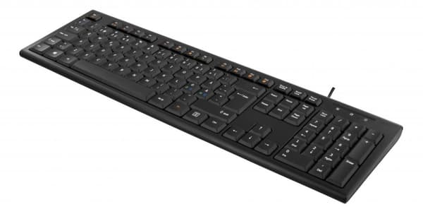 DELTACO Keyboard, nordisk layout - sort Sort