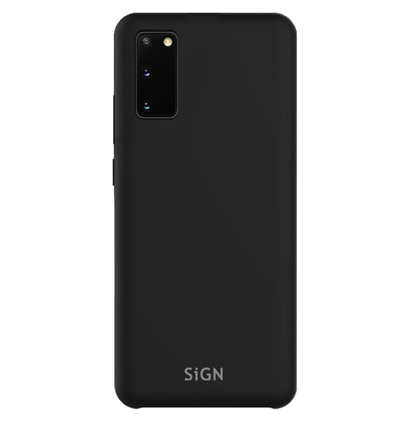 SiGN Liquid Silikonetui til Samsung Galaxy S20 - Svart