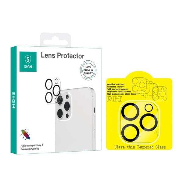 SiGN Hærdet glas Lens Cover til iPhone 15 Pro & iPhone 15 Pro Max