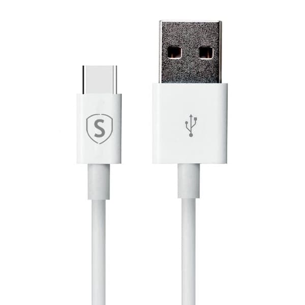 SiGN USB-C-kabel til hurtig opladning 2,4A, 1m - Hvid