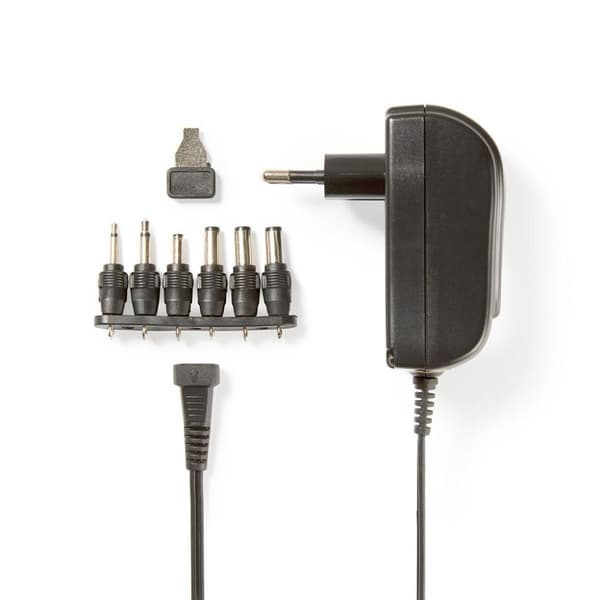 Nedis Universal Power Adapter, 18W - Sort Sort