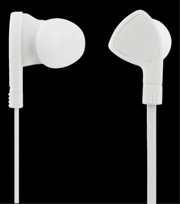 STREETZ In-Ear -kuulokkeet mikrofonilla, 3,5 mm - valkoinen