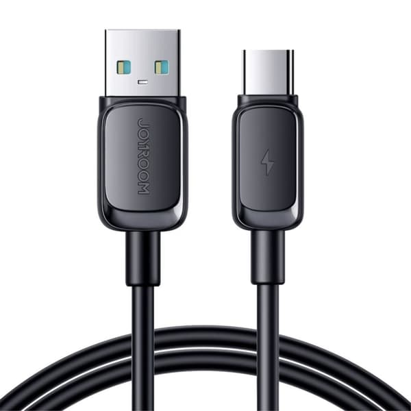 Joyroom USB-A til USB-C Hurtigopladningskabel, 3A, 1,2m - Sort