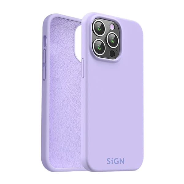 SiGN Liquid Silikone Cover til iPhone 15 Pro - Lavendel