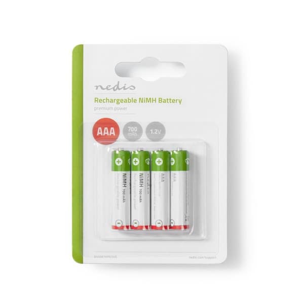 AAA 700mAh NI-MH - 4-pakning