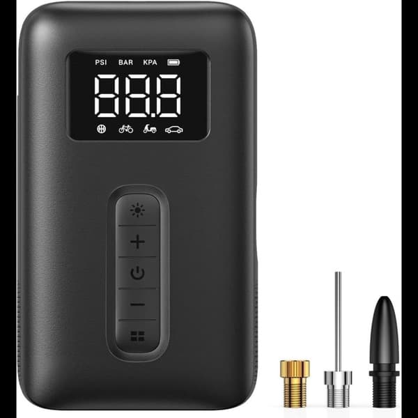 UGREEN bärbar digital däckpump med LED-ljus