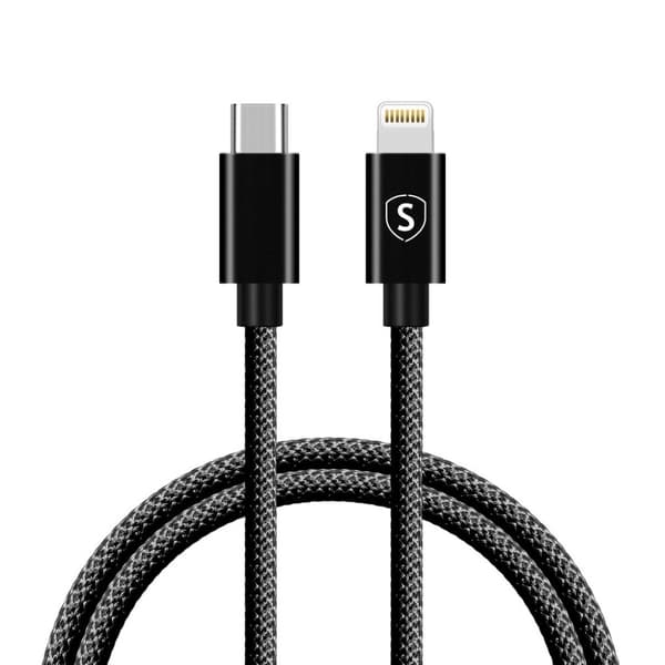 SiGN USB-C til Lightning-kabel 20W, 1m - Svart