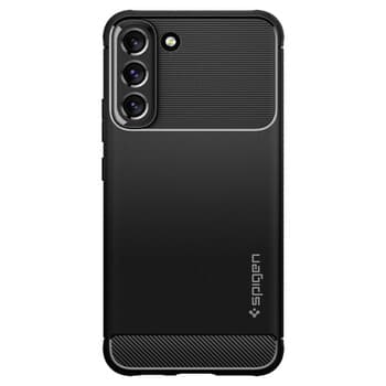 Spigen Rugged Armor Cover Galaxy S22:lle - musta