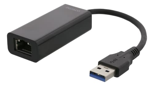 Deltaco-sovitin USB-A 3.0 verkkosovittimeen - musta