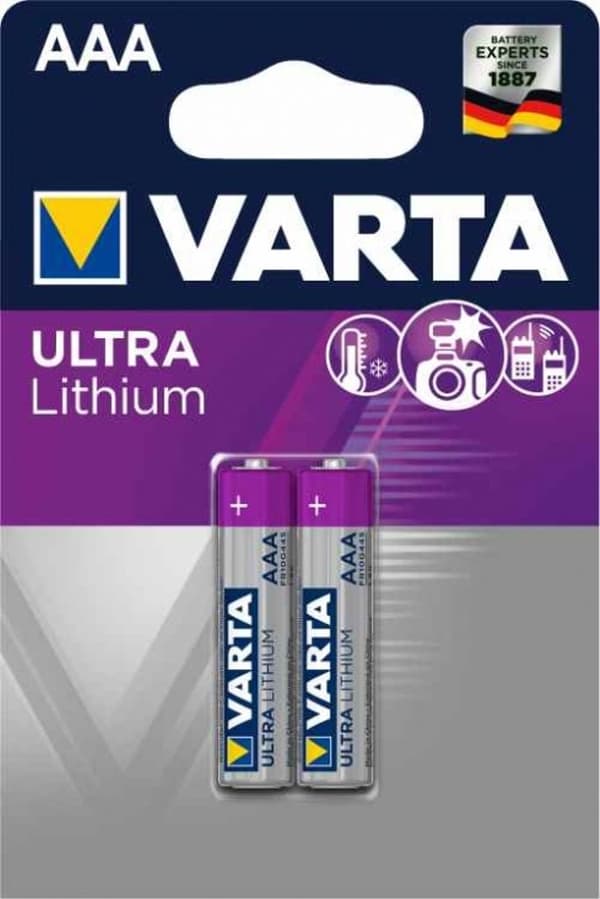 VARTA Ultra Lithium AAA batteri, 2-pak