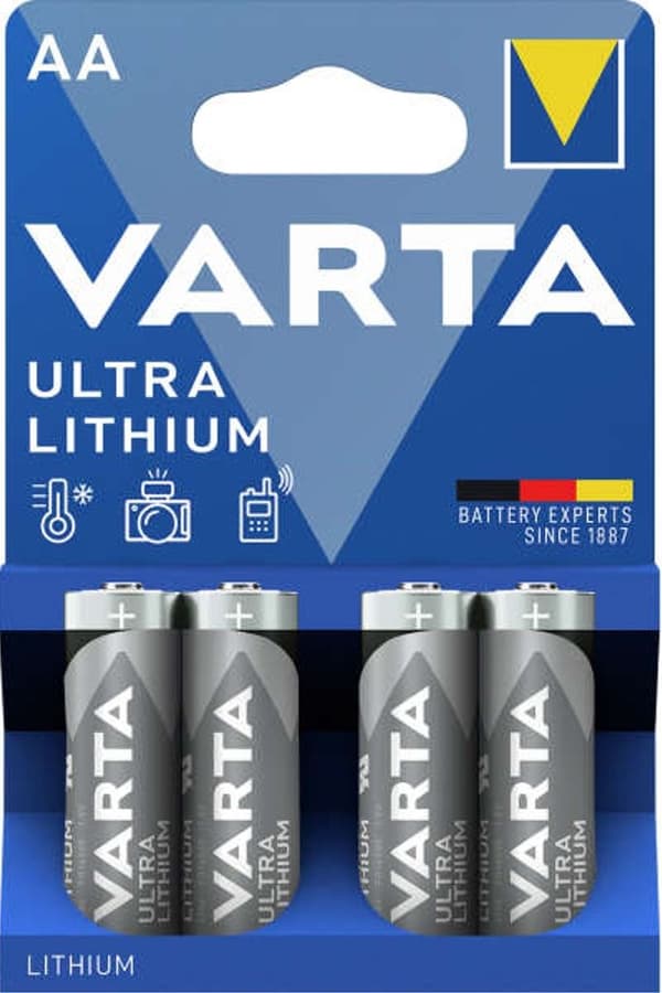 VARTA Ultra Lithium AA batteri, 4-pak