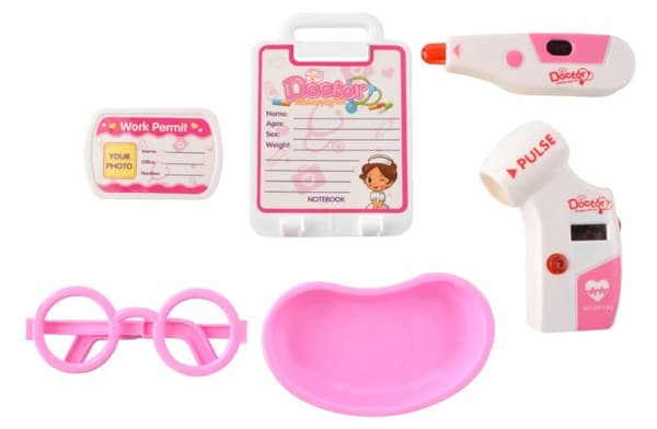 Little Doctor Set - Rosa Barnvagn
