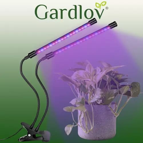 Lampe 20 LED 2stk for plantevekst Gardlov 19241