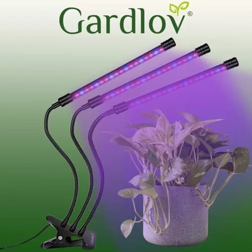 Lampa 20 LED 3st för växttillväxt Gardlov 19242