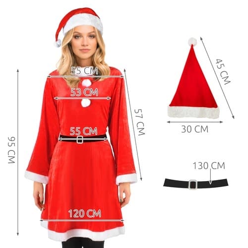 Kostyme - Fru Claus Malatec 22702