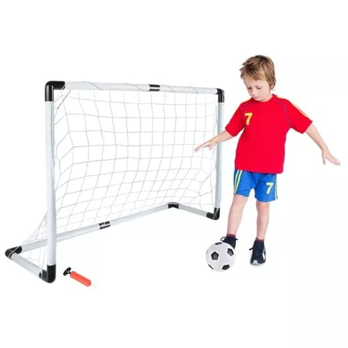 Fodboldmål + bold + pumpe 23459