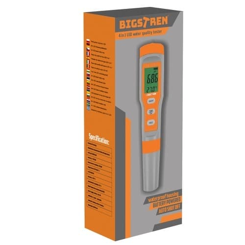 Vandkvalitetstester 4-i-1 LED Bigstreen 23534