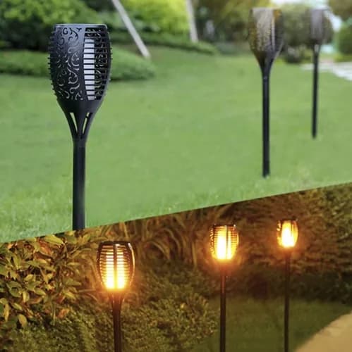 Solar trädgårdslampa - ficklampa, set om 4, 23560